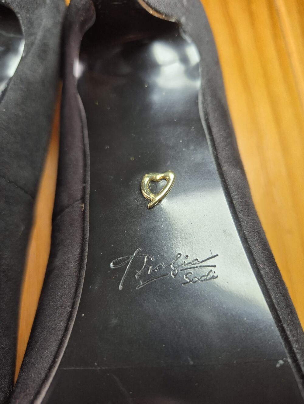 Thalia Sodi Classic Black Faux Suede Pumps - Size 8.5 - Picture 6 of 6